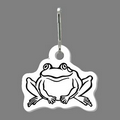 Zippy Clip - Frog Outline Tag W/ Clip Tab (Front)